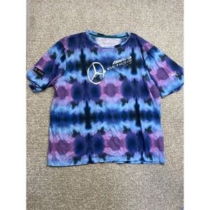 Puma Petronas Mercedes AMG Formula One Team Tie Dye T Shirt XL